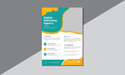 modern design poster flyer  layout template Business Flyer Layout Business Flyer Corporate Flyer Template Geometric shape Flyer Circle Abstract Colorful concepts