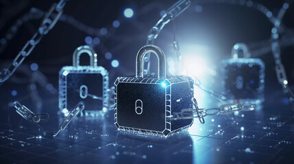 internet security and data protection concept and cybersecurity , generative ai