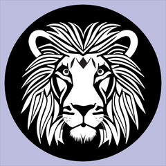  A Beautiful and Eye Catching Lion's Line Art In Black and white