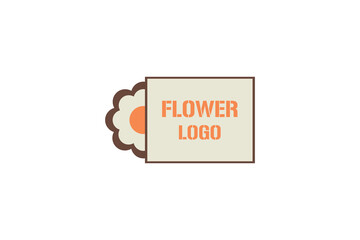 Vector minimalist flower logo