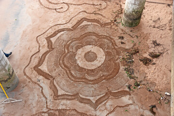 Sand Art on the beach