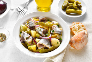 Herring and potato salad