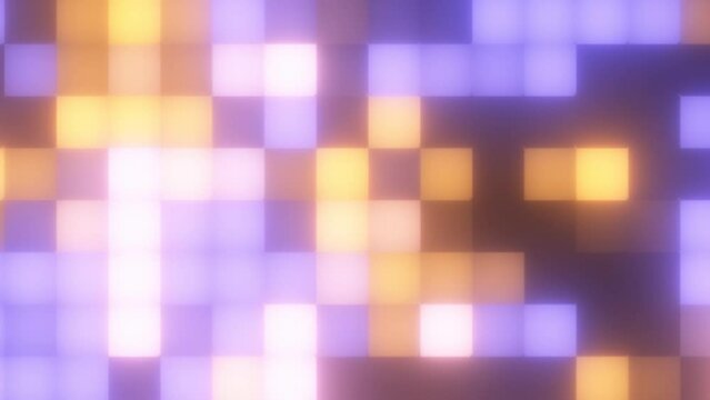 Colorful pattern of glowing multicolor twinkling squares