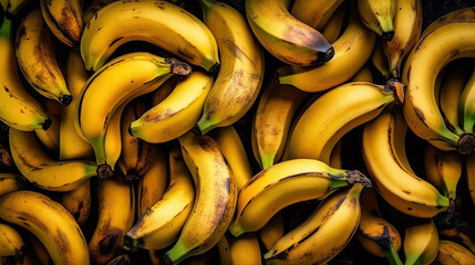 close up of banana created with Generative AI technology