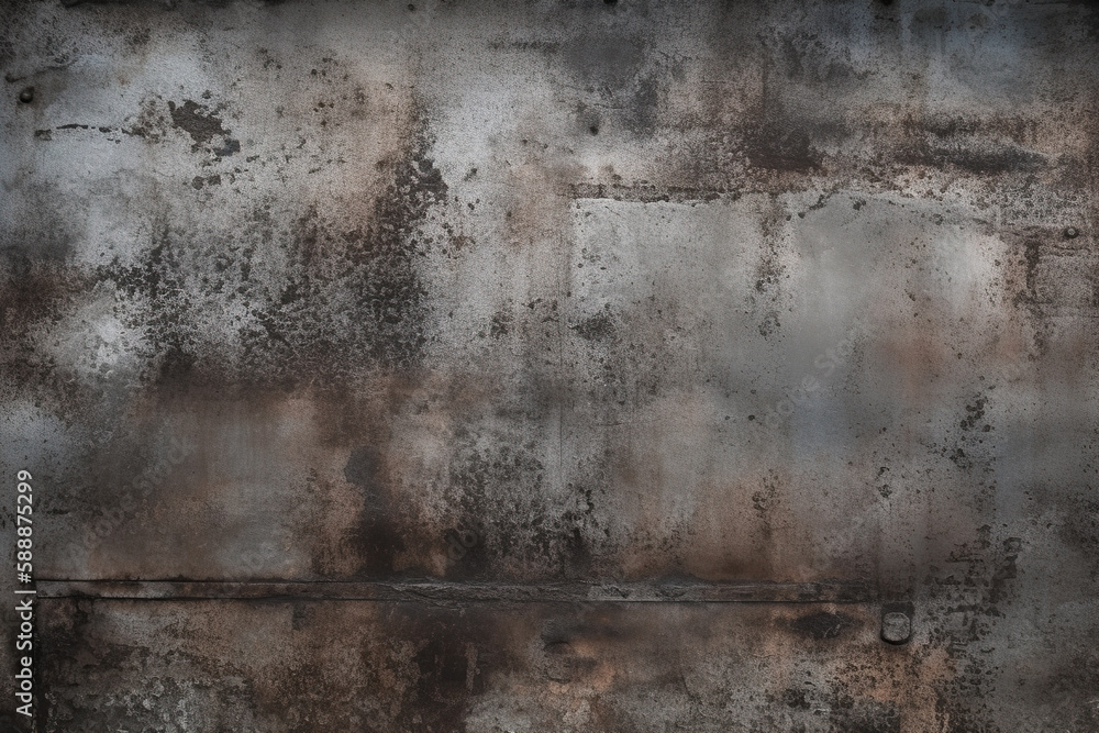 Wall mural grunge metal background. rusty metal texture. rusted metallic background. scratched grunge metallic 