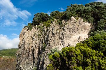 Azores Rocky Cliffs Ocean Shore
