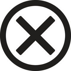close icon . cross mark . delete icon . cancel icon . wrong sign . vector illustration