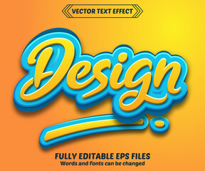 Vector design text effect vector