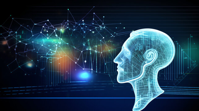 Bussiness, Data, Data Analising, Human mind, neural networks, thoughts, futuristic, AI, Generative AI, Generative