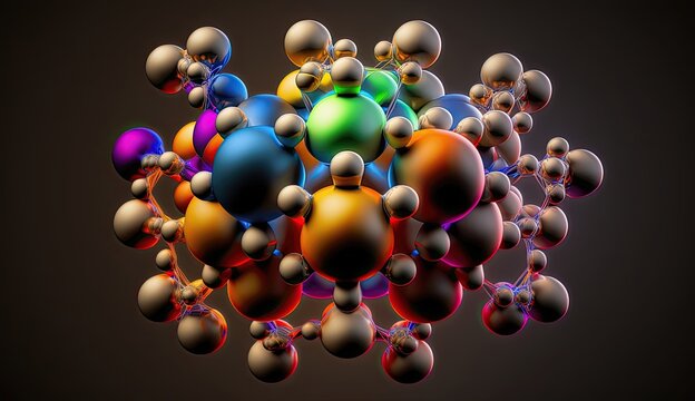 AI In Material Science Can Aid In The Visualization Of The Complex Atomic Structures Of Materials. Generated By AI.