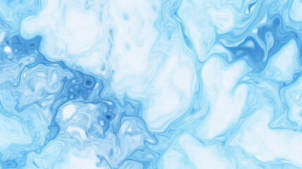 Marbled blue abstract background. Liquid marble pattern. Generative AI.