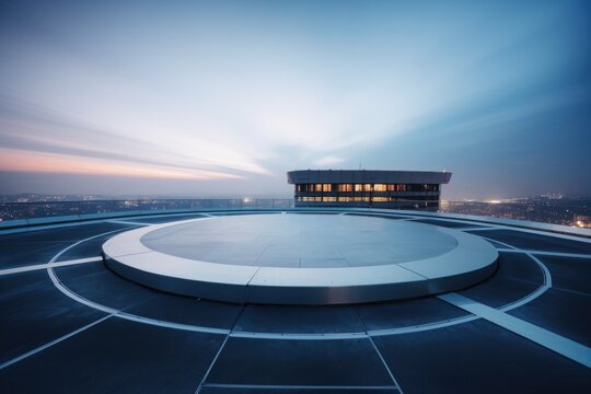 Heliport  illustration created with generative ai