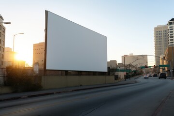 Fototapeta na wymiar billboard in the city - Illustration created with generative ai