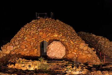 Night view of the Holy City at Wichita Mountains National Wildlife Refuge