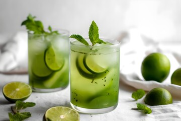 Fototapeta premium Lemon Mint Mojito