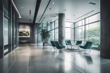 Modern office lobby 