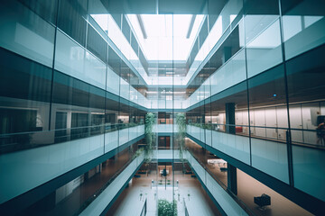 Fototapeta premium Modern offices on several floors 