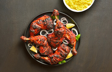 Indian style tandoori chicken