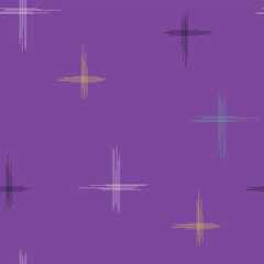 Vector abstract multicoloured stars repeating pattern background.