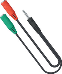 adapter AUX for microphone and headset