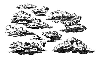 hand drawn cloud illustration