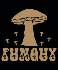 fun guy, funny, fungi, fungus, mushroom men, funny guy,  t-shirt graphic design, Shirt Print Template SVG