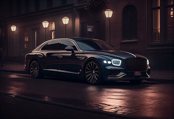 Obraz na płótnie Canvas Luxury sedan. Generative AI
