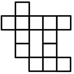 Crossword Icon Line without shape