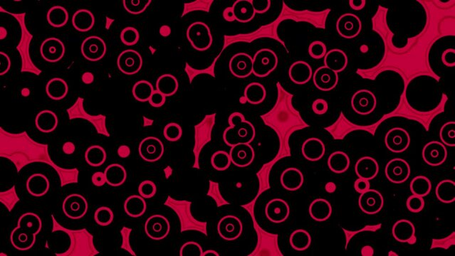 Red cell structure abstract animation