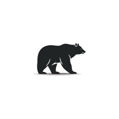 bear logo vector, modern minimalist logo