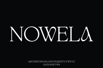 Decorative vintage serif display font illustration