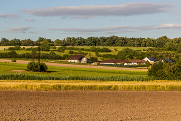 Fototapeta na wymiar Fields near Lysa nad Labem, Czech Republic