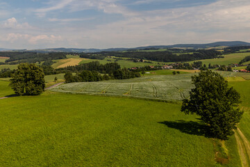 View of rural landscape near Horni Cermna, Czech Republic