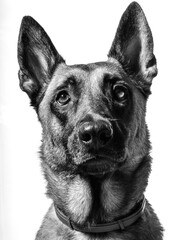 Fototapeta na wymiar malinois dog portrait