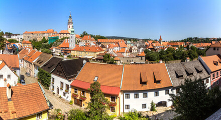 Panorama of Cesky Krumlov, Czech Republic