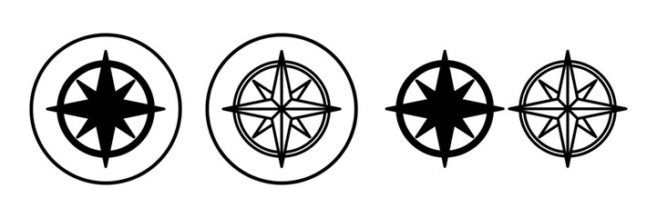 Compass icon vector. navigation icon