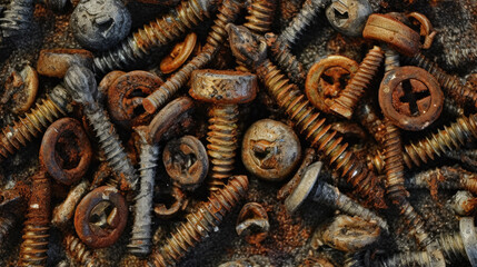 nuts and bolts created with Generative AI technology