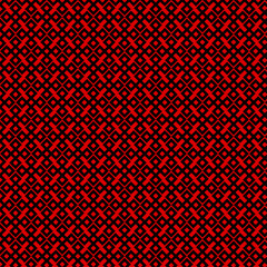 Seamless abstract geometric pattern on red background Vector illustration