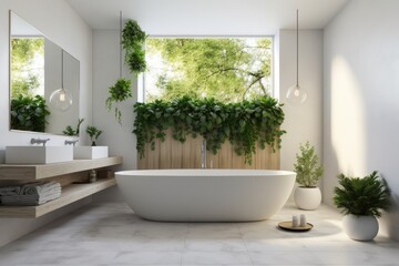 Interior Design for Bathrooms. Generative AI