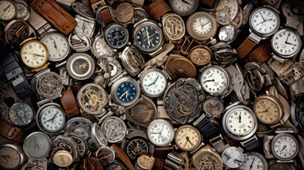 antique pocket watch created with Generative AI technology