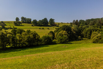 Fototapeta na wymiar Rural landscape of Southern Bohemia, Czech Republic