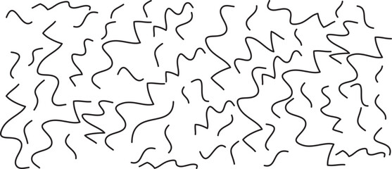 Black scribble line pattern on white background. Hand drawn lines pattern for backdrop design and wallpaper template. Simple classic lines with repeat texture. Lines background, vector illustration