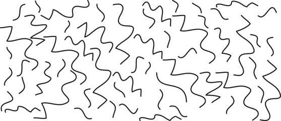 Black scribble line pattern on white background. Hand drawn lines pattern for backdrop design and wallpaper template. Simple classic lines with repeat texture. Lines background, vector illustration