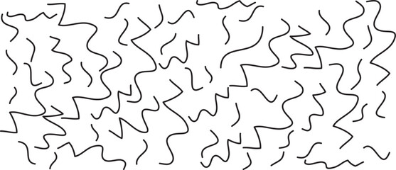 Black scribble line pattern on white background. Hand drawn lines pattern for backdrop design and wallpaper template. Simple classic lines with repeat texture. Lines background, vector illustration