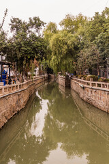 Water canal in Suzhou, Jiangsu province, China