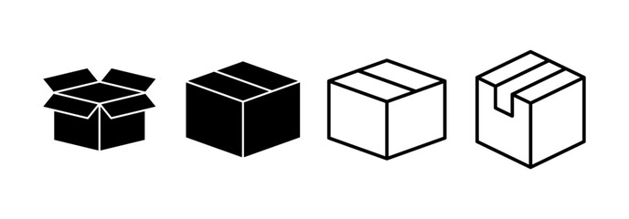 Box icon vector for web and mobile app. box sign and symbol, parcel, package