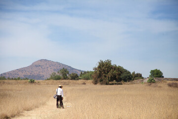 walking in the countryside
