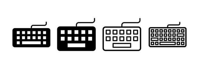 Keyboard icon vector for web and mobile app. keyboard sign and symbol