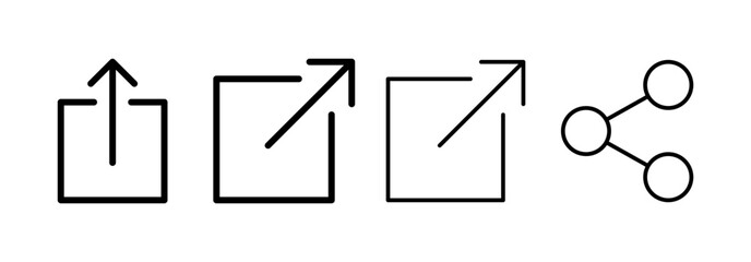 Share icon vector for web and mobile app. Sharing sign and symbol