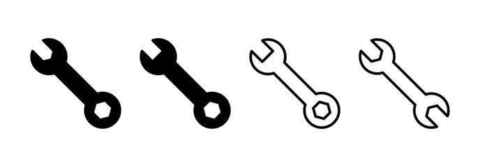 Wrench icon vector for web and mobile app. repair icon. tools sign and symbol